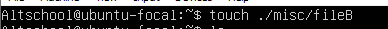 Using the Touch Command